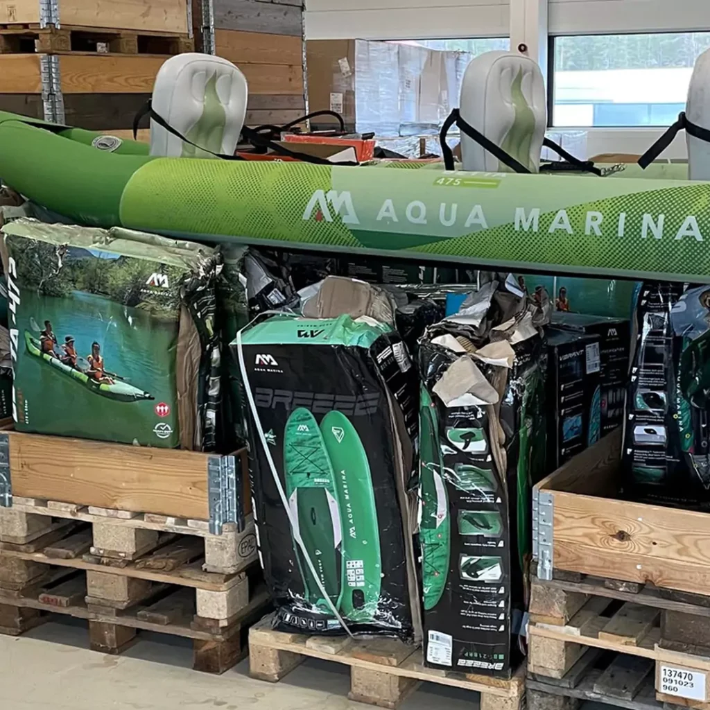 Vannskadet batutstyr