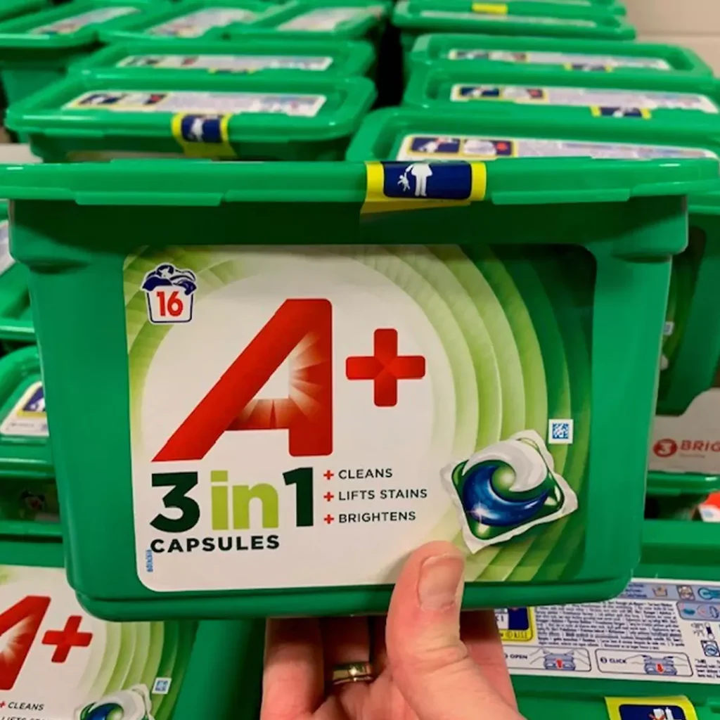 A pluss oppvasktabletter