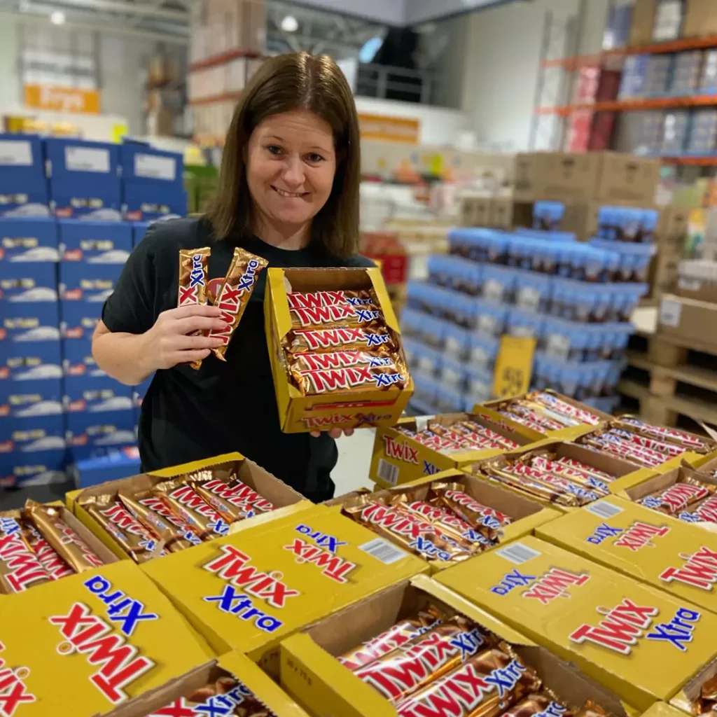Kartongsalg pa twix
