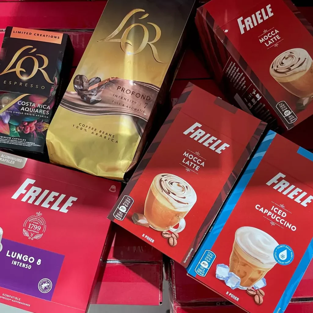 Overskudd av friele kaffe