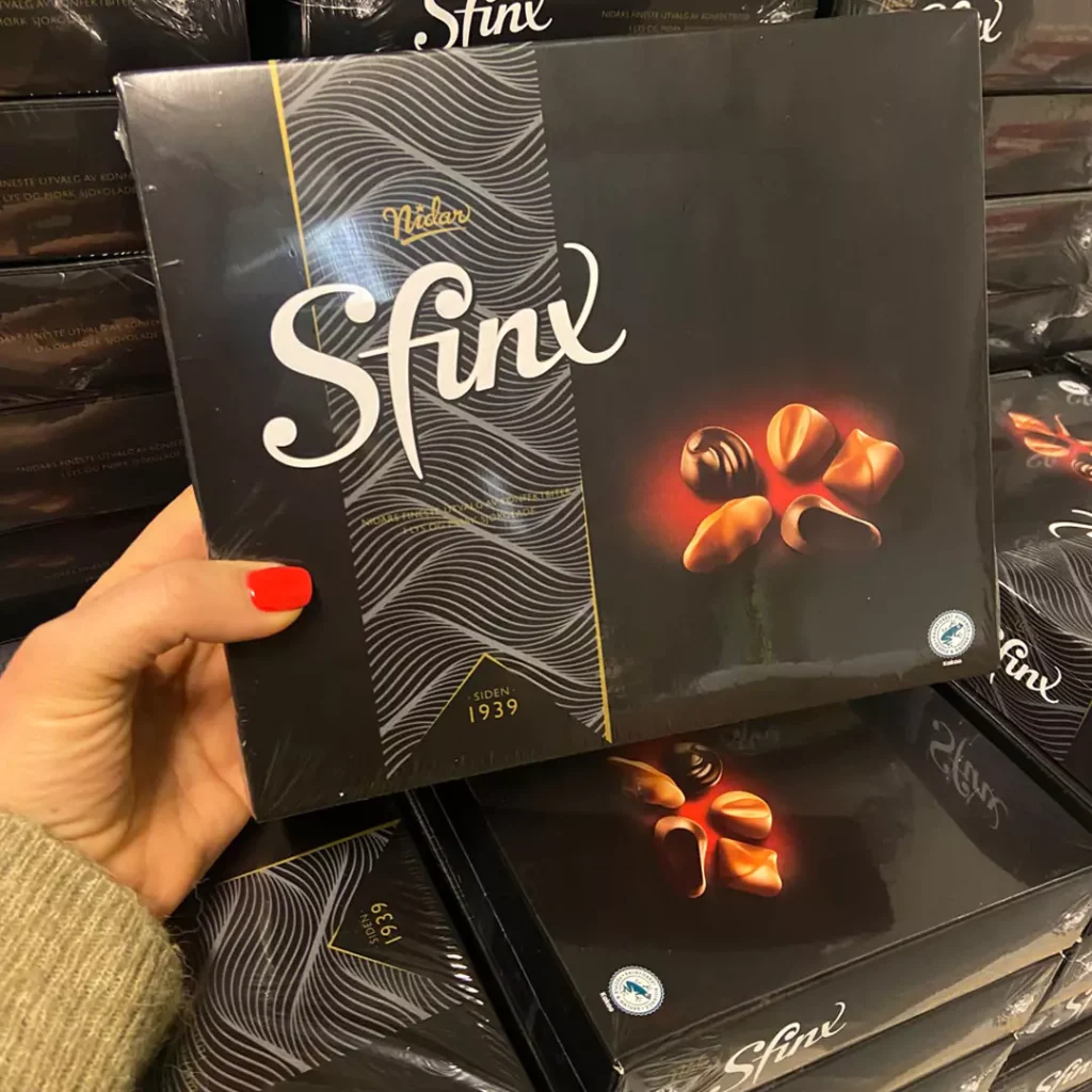 Overskudd av konfekt fra nidar