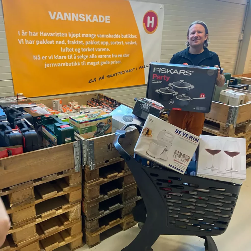 Vannskadet jernvarebutikk