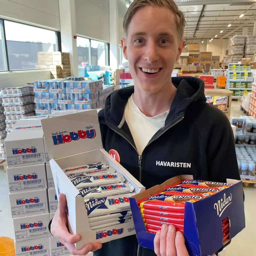 Vektavvik nidar sjokolade