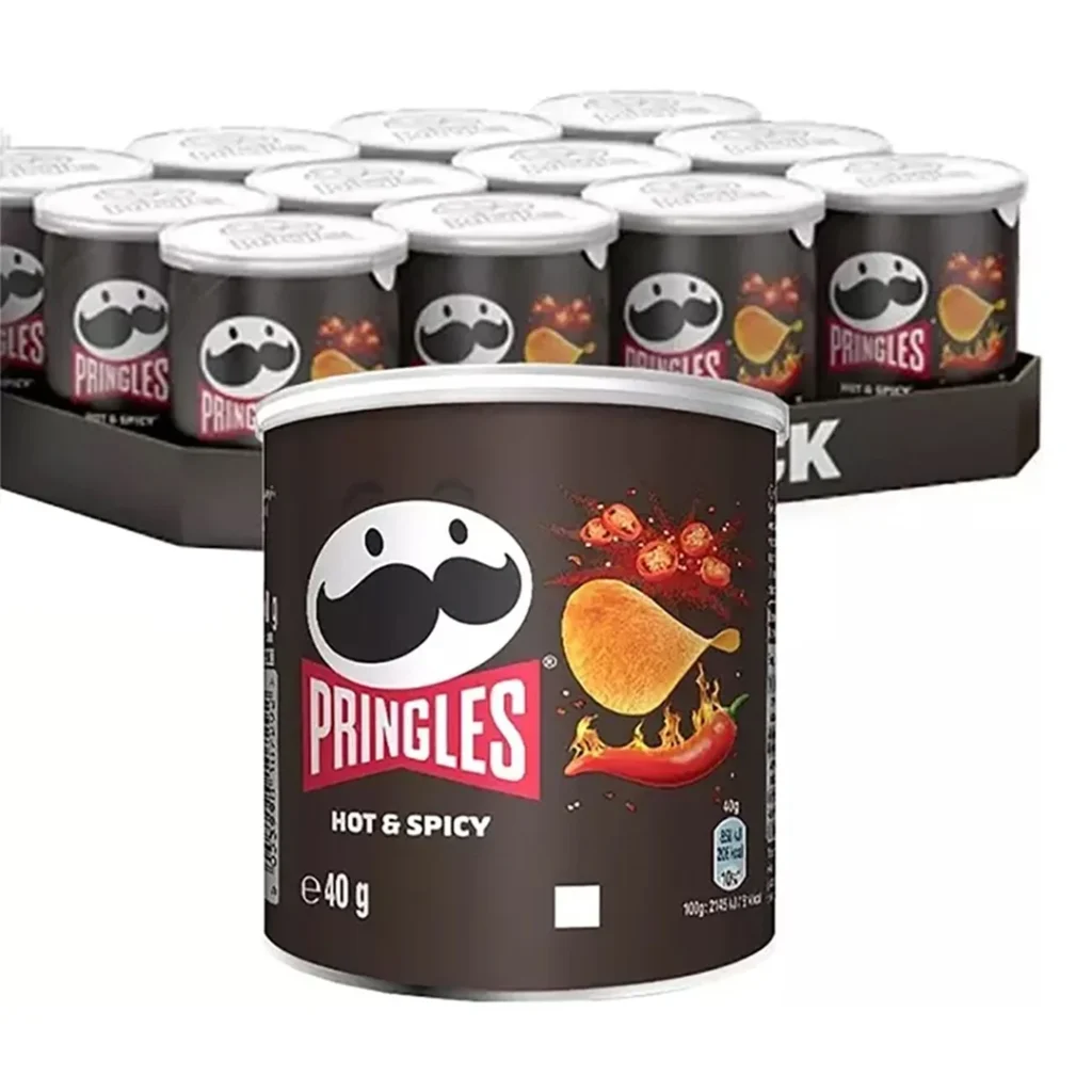 Pringles 12 pack hot and spicy